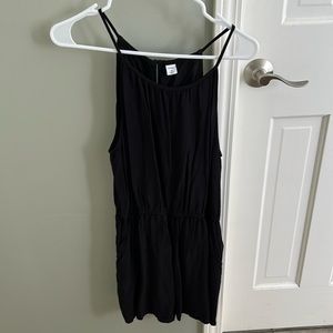 Spaghetti strap black romper